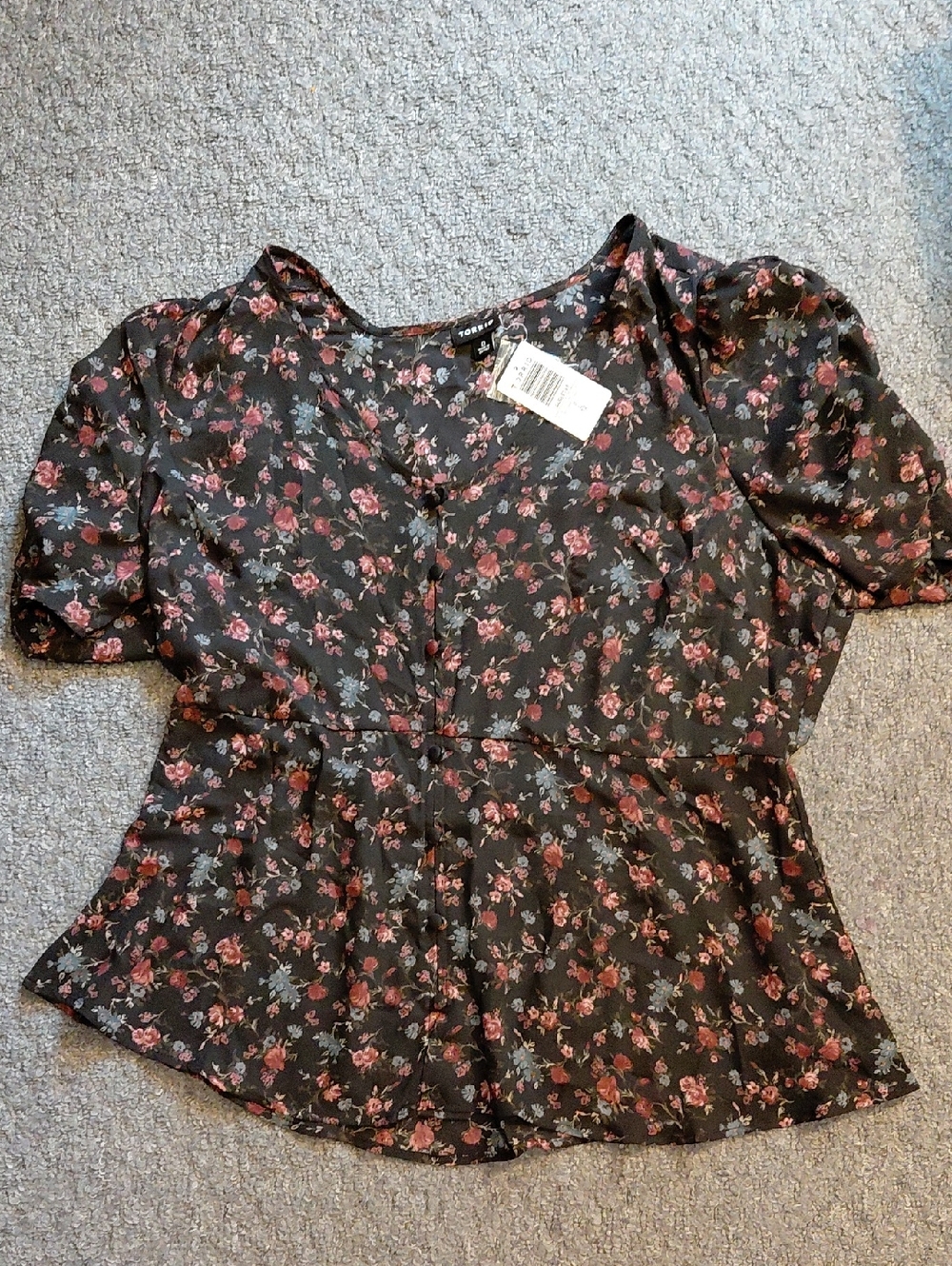 Torrid Floral Babydoll Top